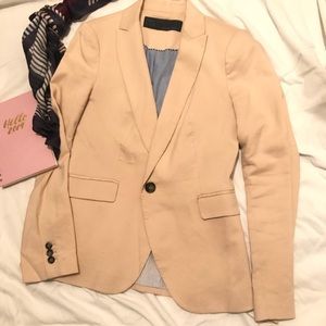 Zara tan basic blazer